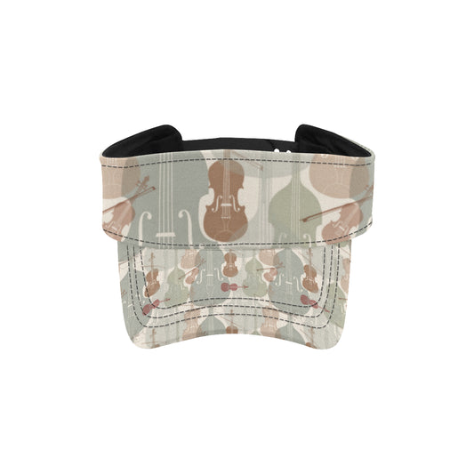 Violin Pattern Print Design 01 Unisex Sun Visor