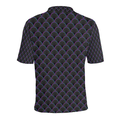 Mermaid Pattern Print Design 09 Men Polo Shirt