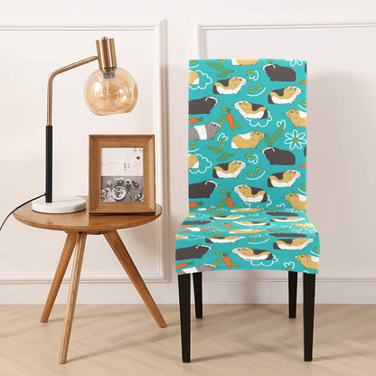 Guinea Pig Print Design LKS402 Dining Chair Slipcover