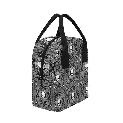 Bandana Skull Print Design LKS303 Insulated Lunch Bag