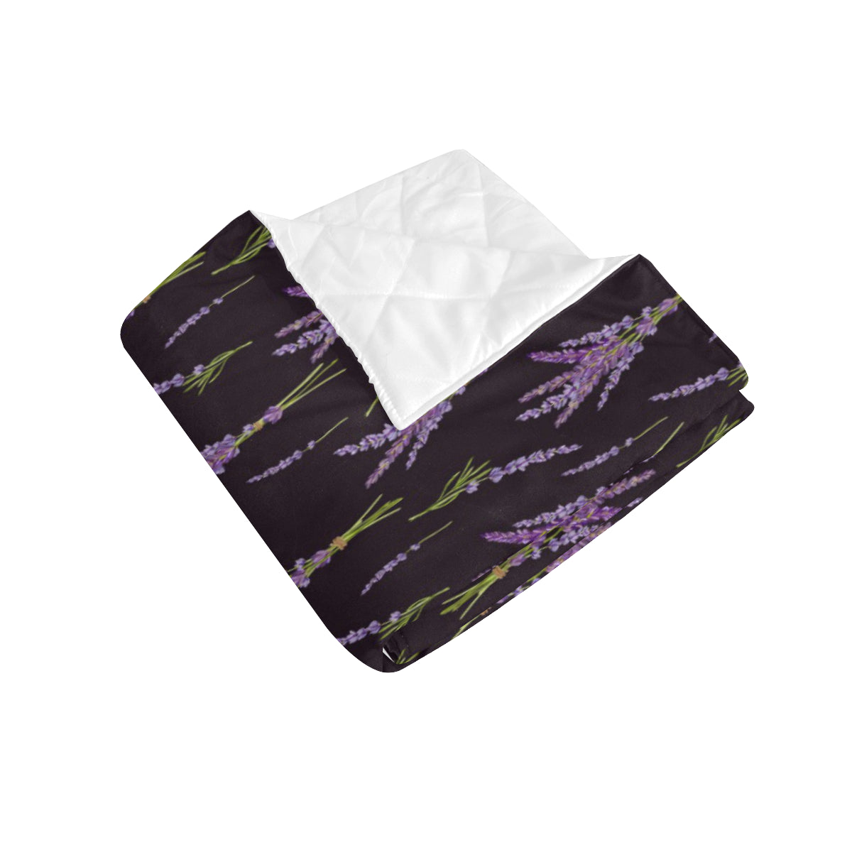 Lavender Pattern Print Design LV05 Premium Quilt