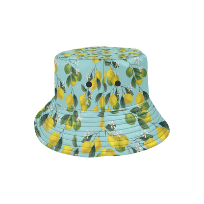 Lemon Pattern Print Design LM05 Unisex Bucket Hat