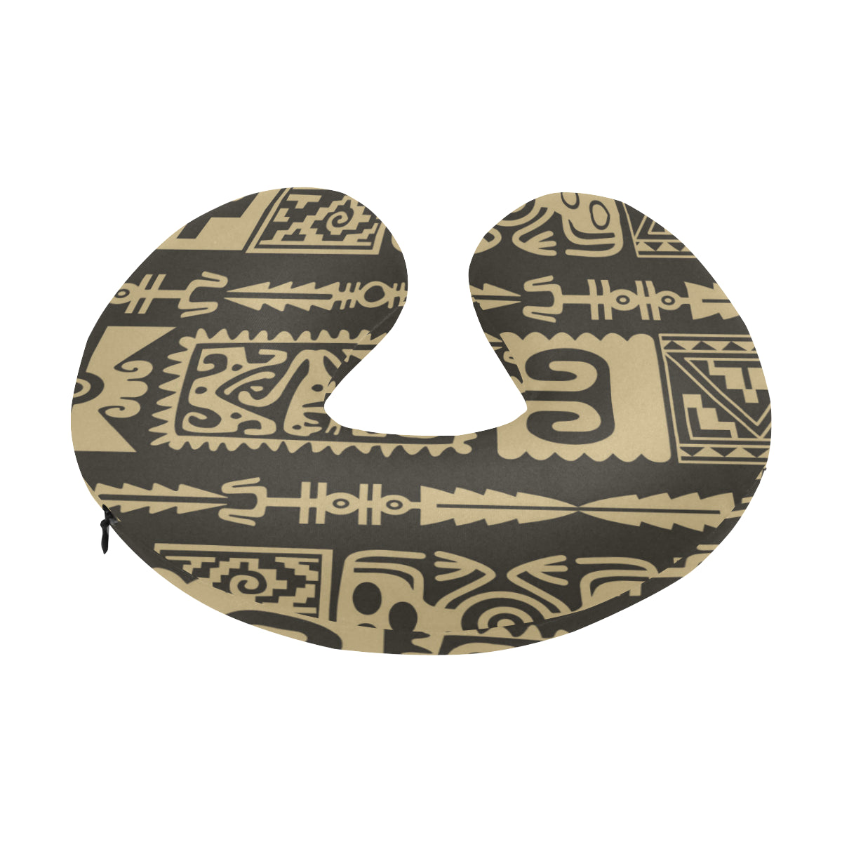 Mayan Pattern Print Design 03 U-Shaped Travel Neck Pillow
