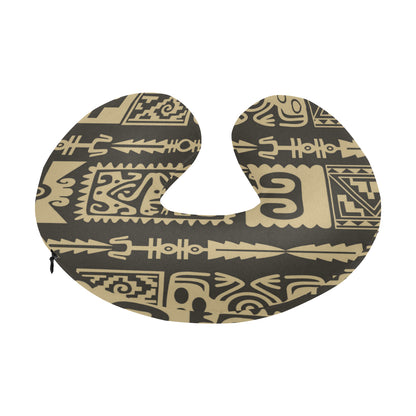 Mayan Pattern Print Design 03 U-Shaped Travel Neck Pillow