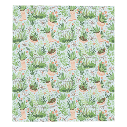 Gardening Pattern Print Design G04 Premium Quilt
