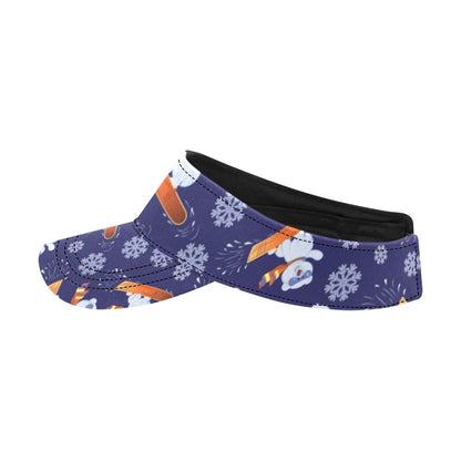 Snowboard Bear Print Design LKS305 Unisex Sun Visor