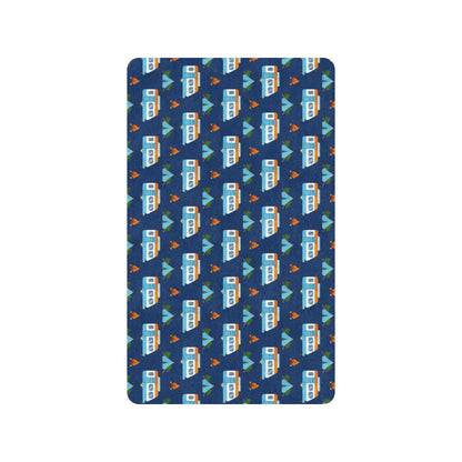 Camper Pattern Camping Themed No 3 Print Rubber Doormat