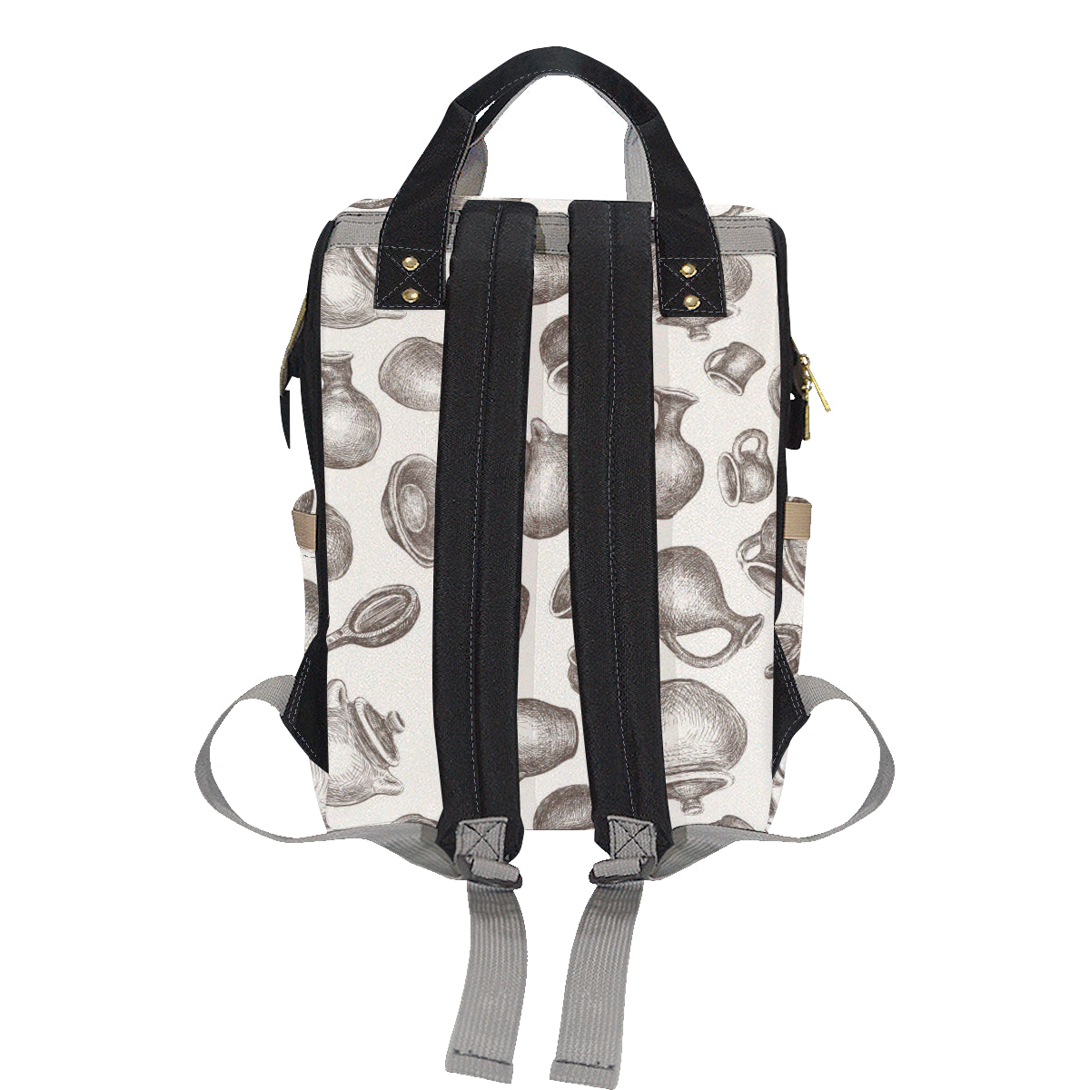 Pottery Pattern Print Design A01 Diaper Bag Backpack