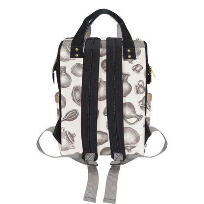 Pottery Pattern Print Design A01 Diaper Bag Backpack