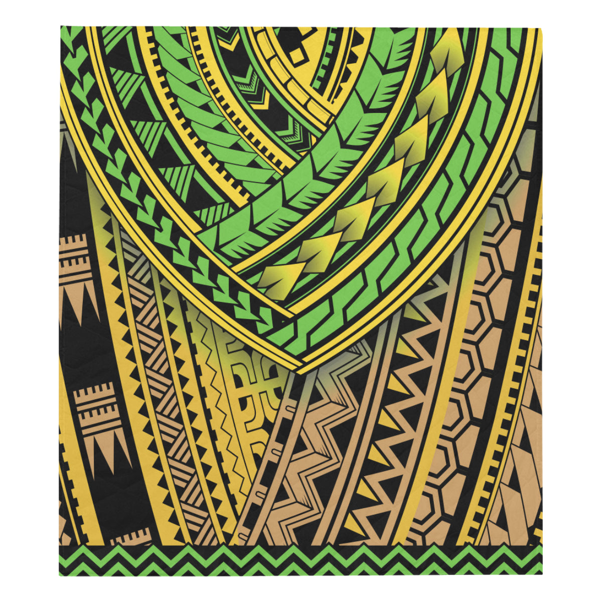 Polynesian Tribal Color Premium Quilt