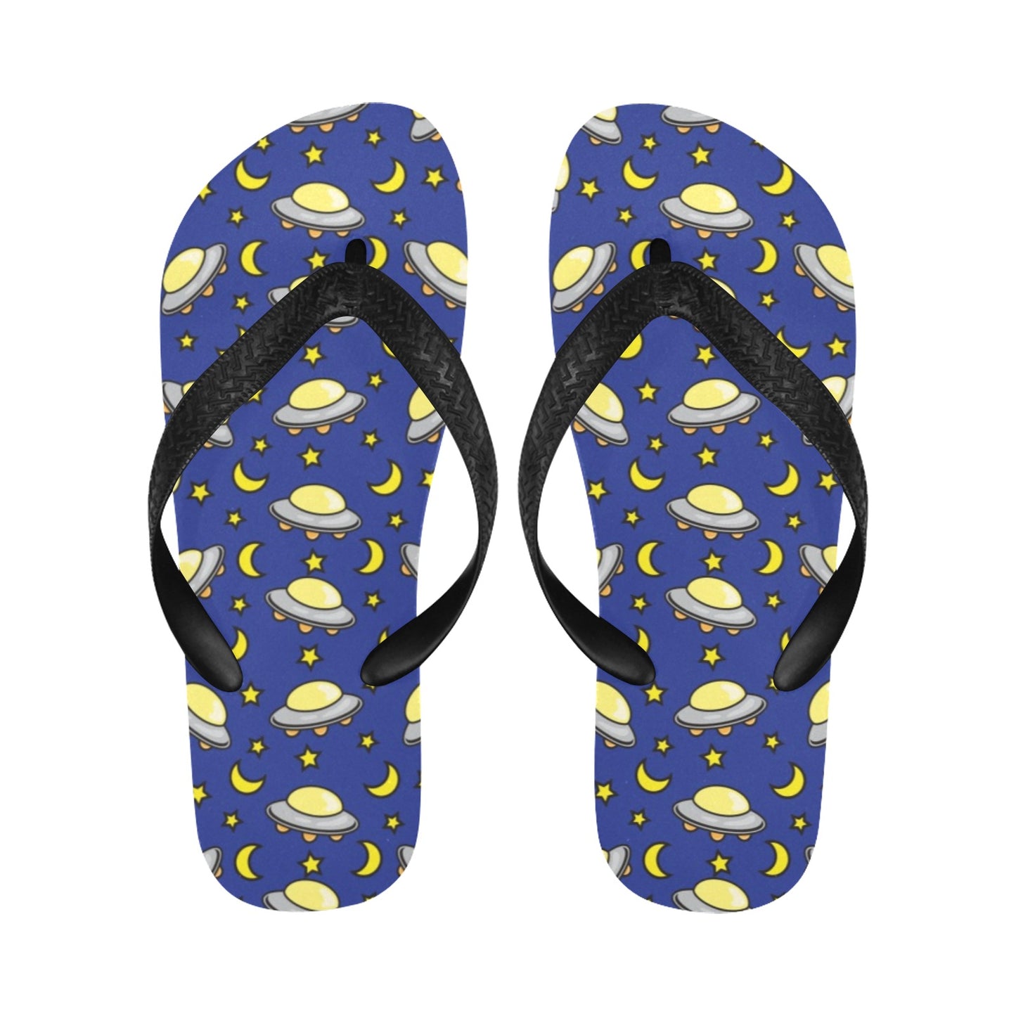 UFO Print Design LKS309 Flip Flops