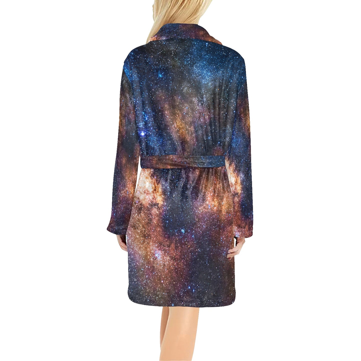 Celestial Milky way Galaxy Women's Fleece Robe