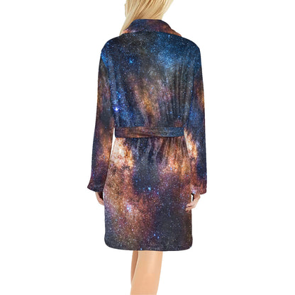 Celestial Milky way Galaxy Women's Fleece Robe