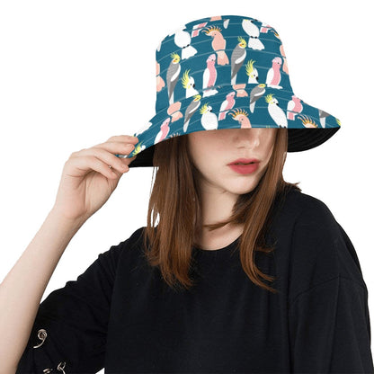 Cockatoo Print Design LKS401 Unisex Bucket Hat