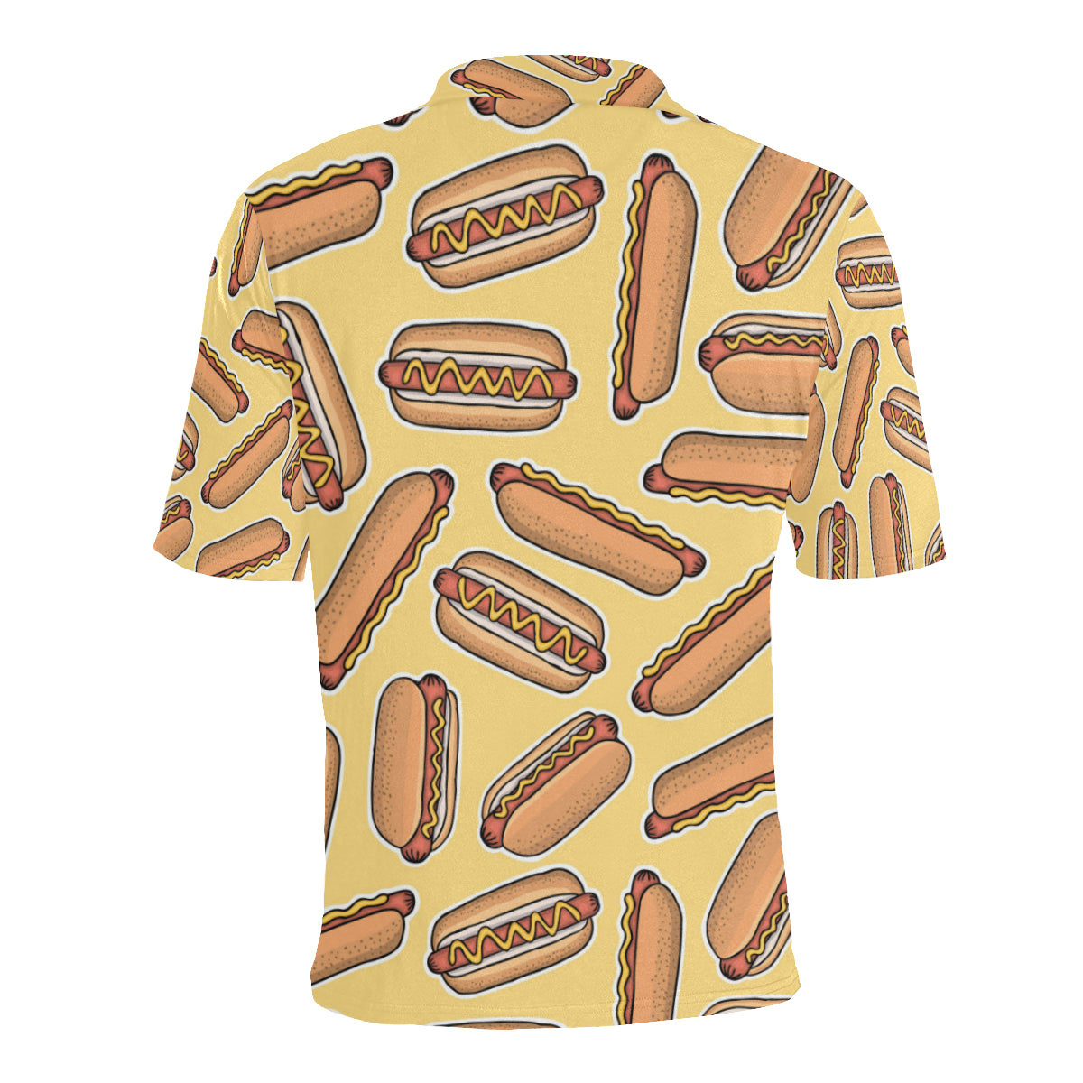Hot Dog Pattern Print Design 01 Men Polo Shirt