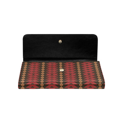 Native Pattern Print Design A02 Women's Trifold Wallet