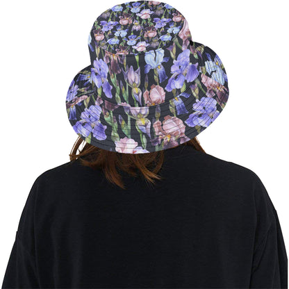 Iris Pattern Print Design IR04 Unisex Bucket Hat