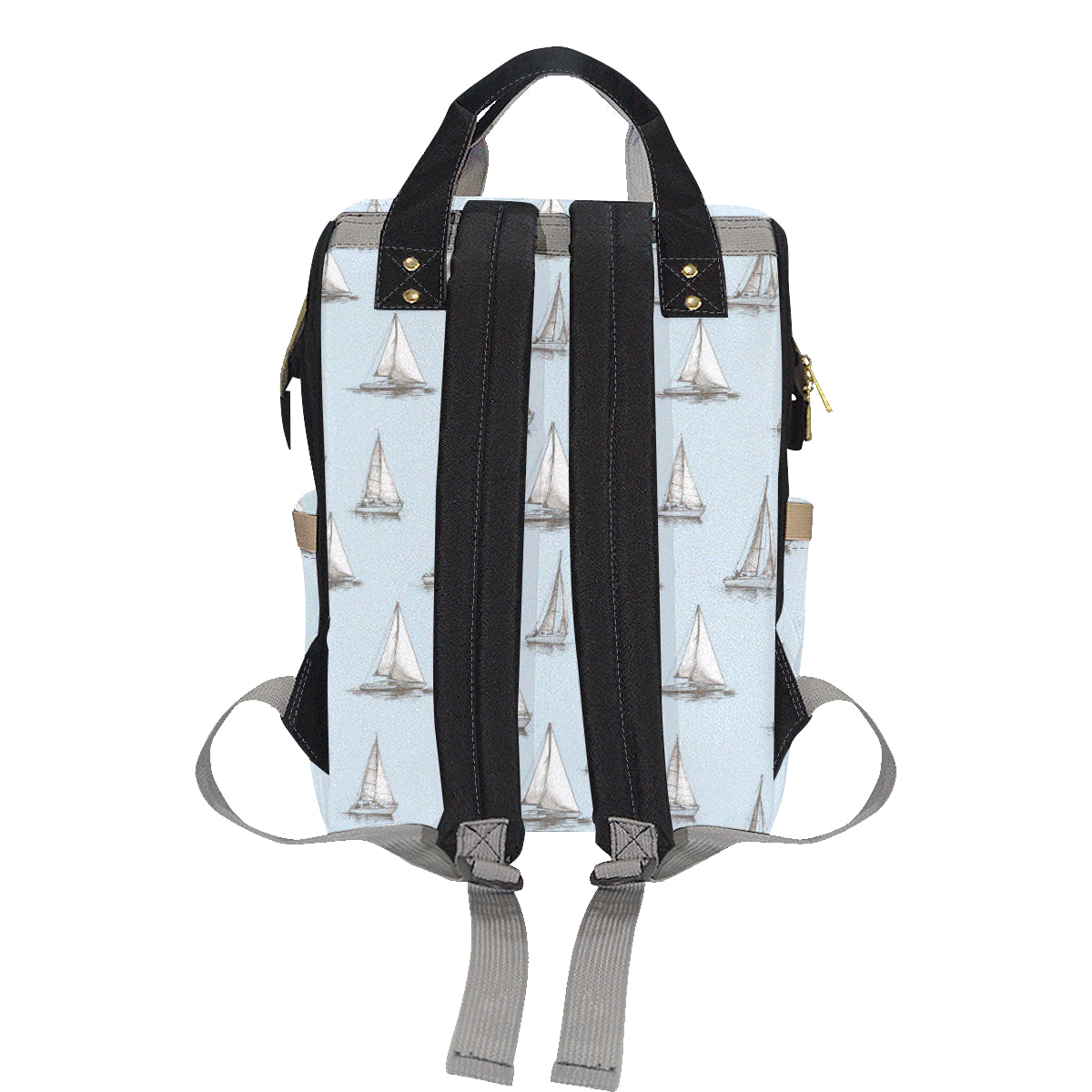 Sailing Ships Pattern Print Design A01 Diaper Bag Backpack