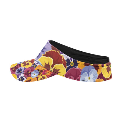 Pansy Pattern Print Design PS01 Unisex Sun Visor