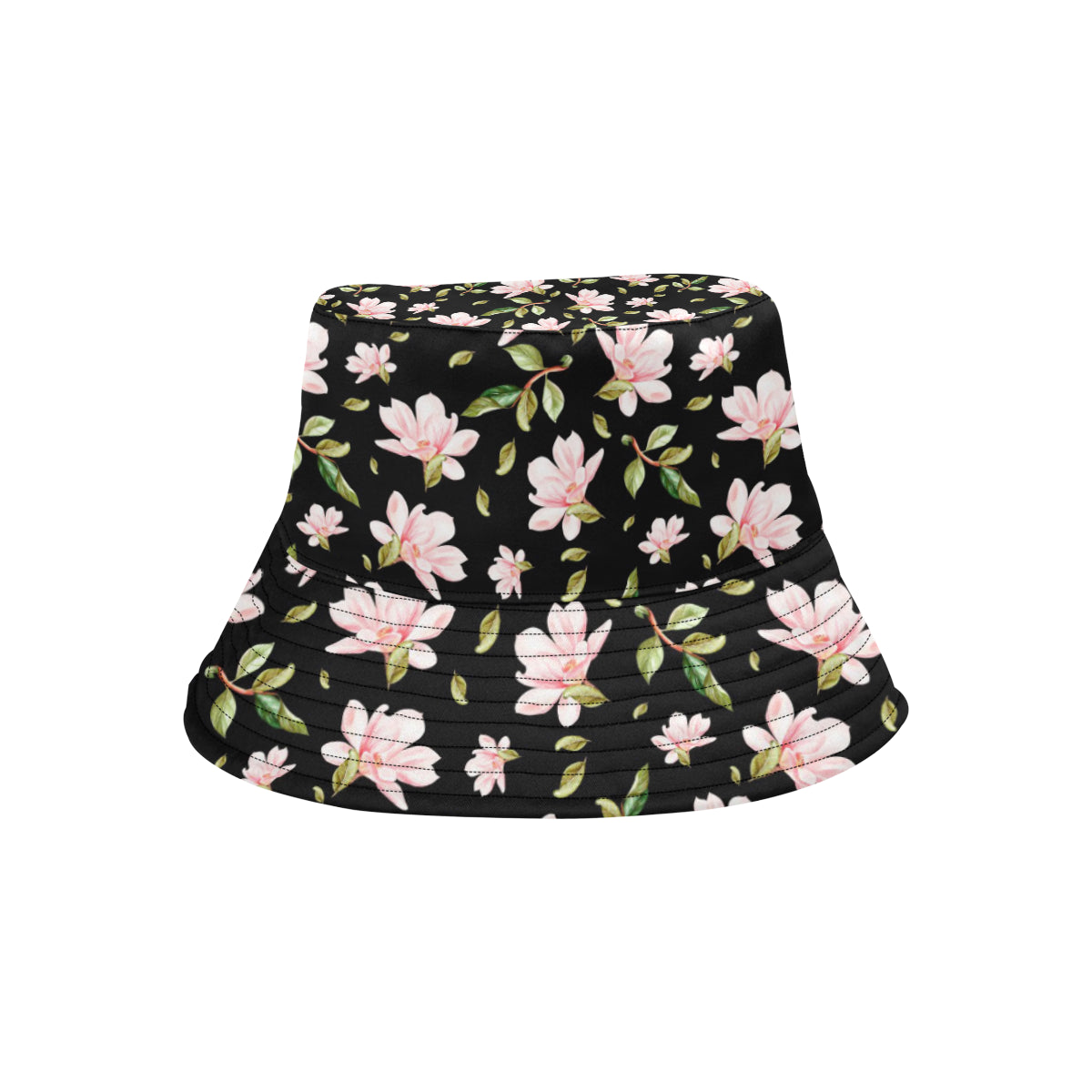 Magnolia Pattern Print Design MAG01 Unisex Bucket Hat