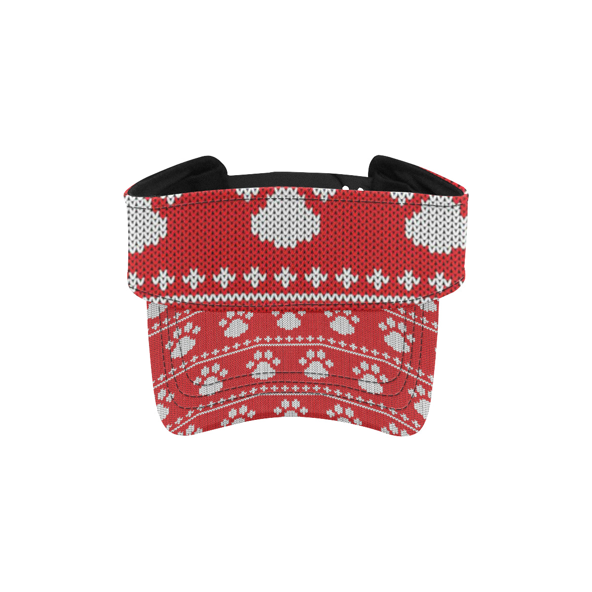 Knit Paw Pattern Print Design 03 Unisex Sun Visor
