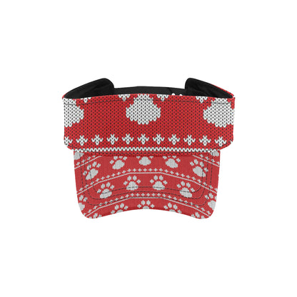 Knit Paw Pattern Print Design 03 Unisex Sun Visor