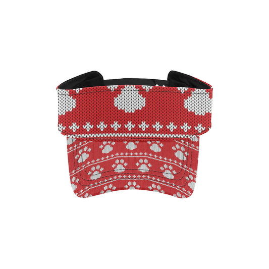 Knit Paw Pattern Print Design 03 Unisex Sun Visor