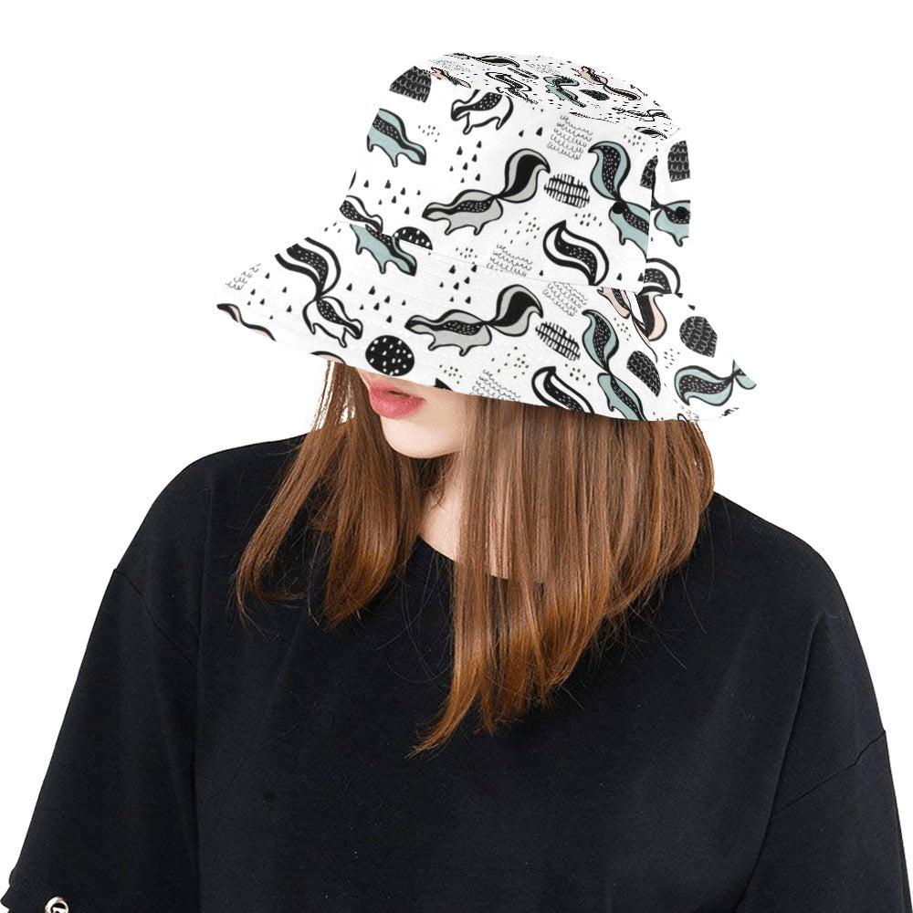 Skunk Print Design LKS303 Unisex Bucket Hat