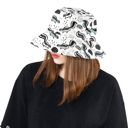 Skunk Print Design LKS303 Unisex Bucket Hat