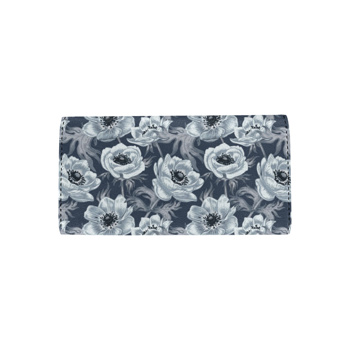 Anemone Pattern Print Design AM09 Women's Trifold Wallet