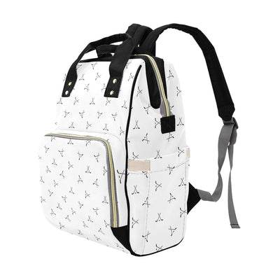 Hockey Print Design LKS304 Diaper Bag Backpack