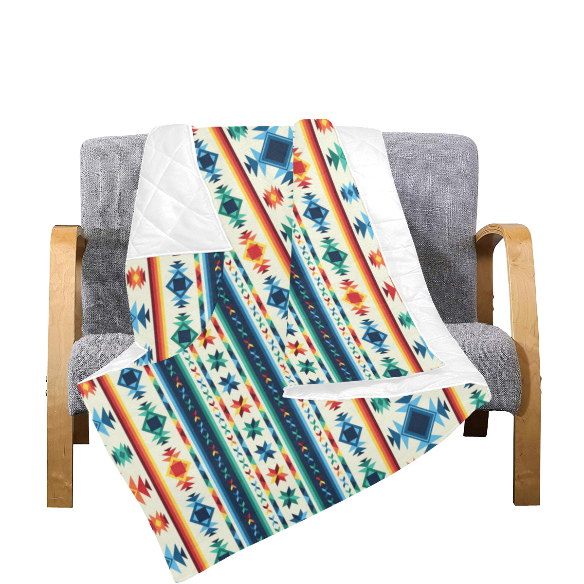 Aztec Pattern Print Design 02 Premium Quilt
