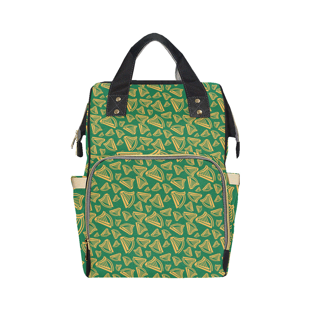 Harp Pattern Print Design 03 Diaper Bag Backpack