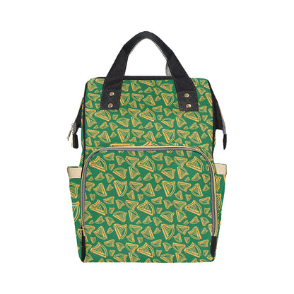 Harp Pattern Print Design 03 Diaper Bag Backpack