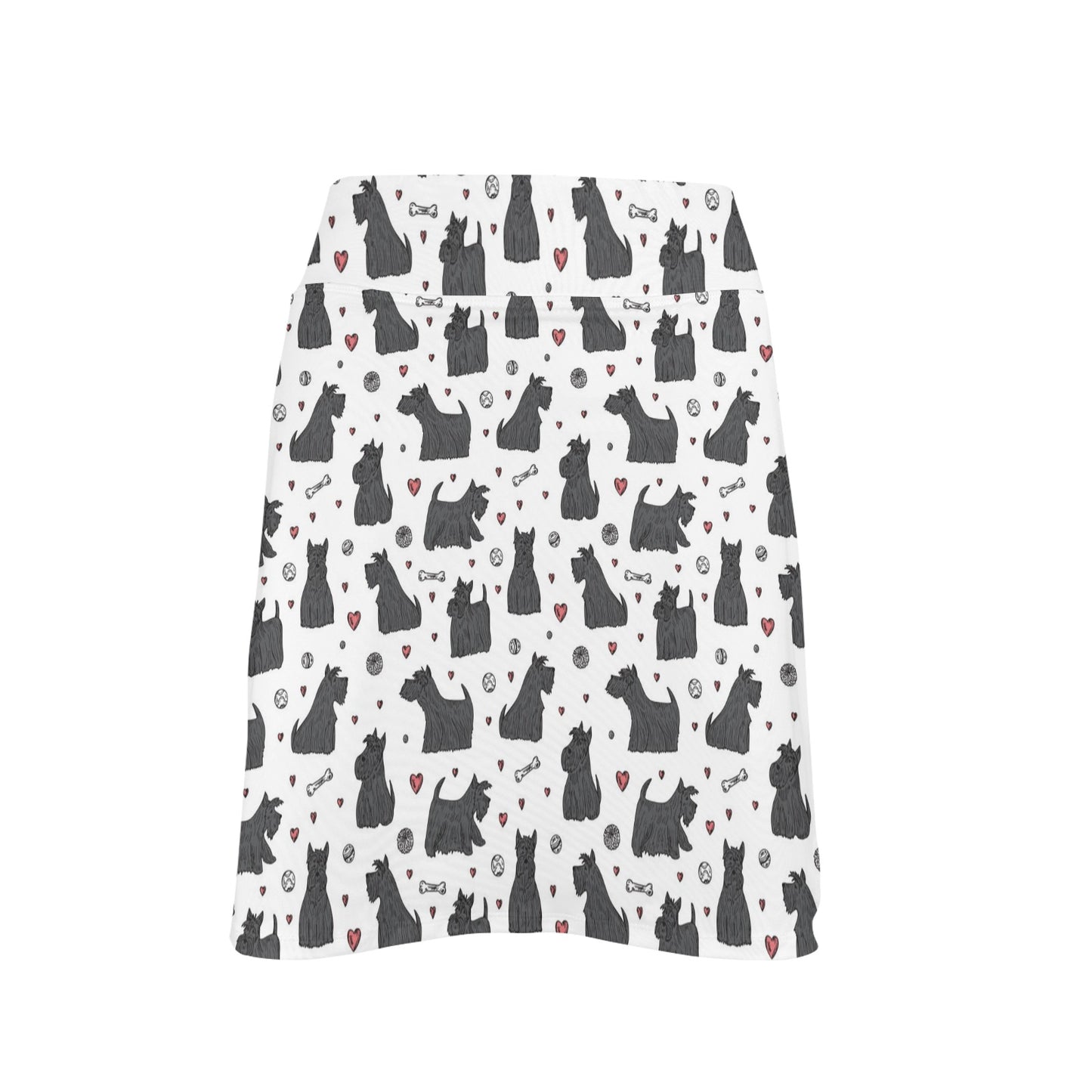 Scottish Terriers Print Design LKS3015 17" Golf & Pickleball Skort with Pockets