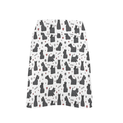 Scottish Terriers Print Design LKS3015 17" Golf & Pickleball Skort with Pockets