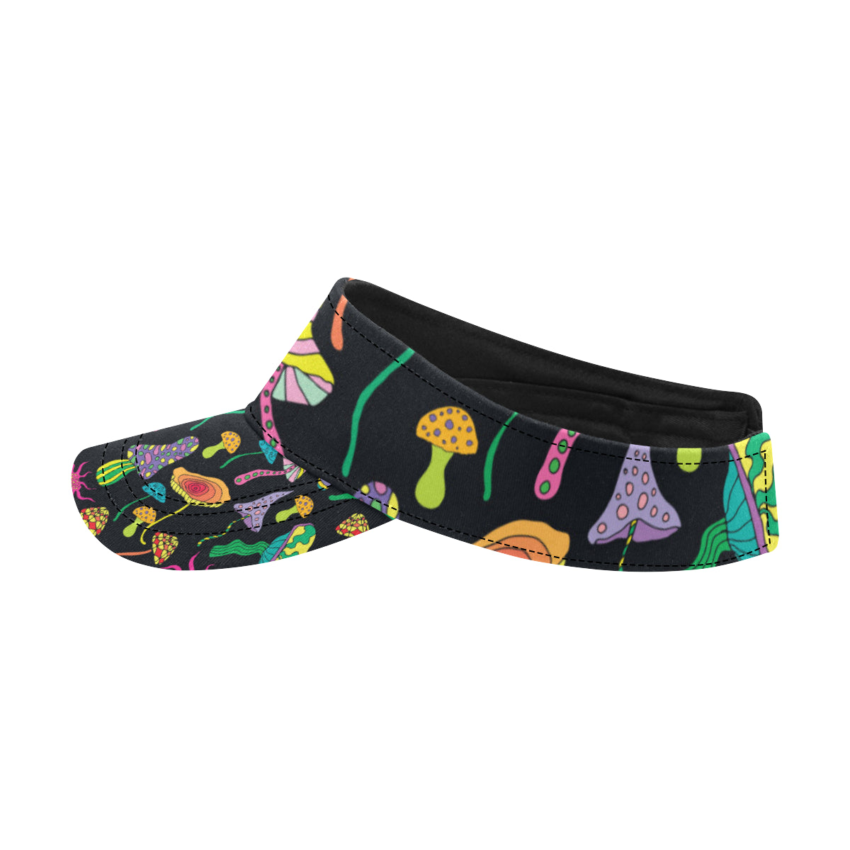 Psychedelic Mushroom Pattern Print Design A02 Unisex Sun Visor