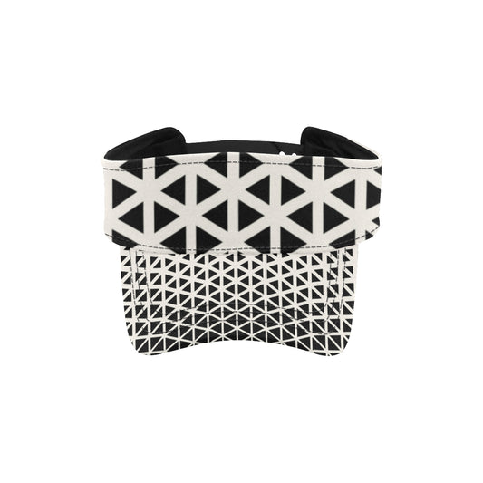 Geometric Black White Pattern Print Design 03 Unisex Sun Visor