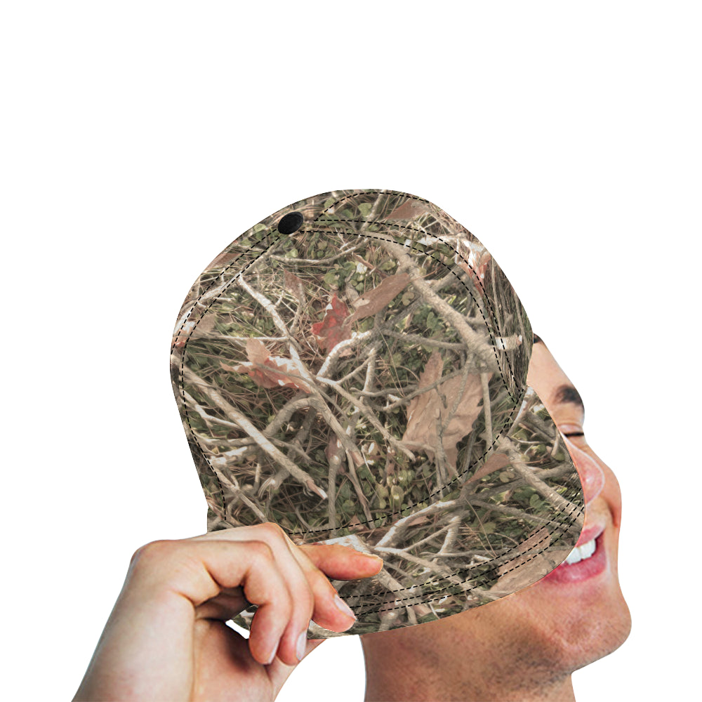 Camouflage Realistic Tree Authumn Print Snapback Cap