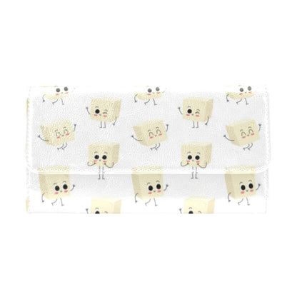 Tofu Print Design LKS301 Women's Trifold Wallet
