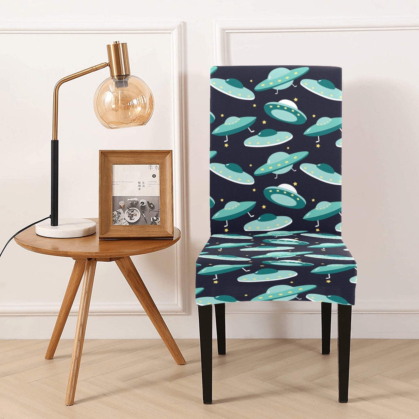 UFO Print Design LKS304 Dining Chair Slipcover