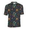 Owl Boho Style Pattern Print Design A04 Men Polo Shirt