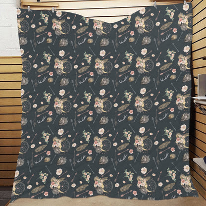 Bohemian Pattern Print Design 09 Premium Quilt
