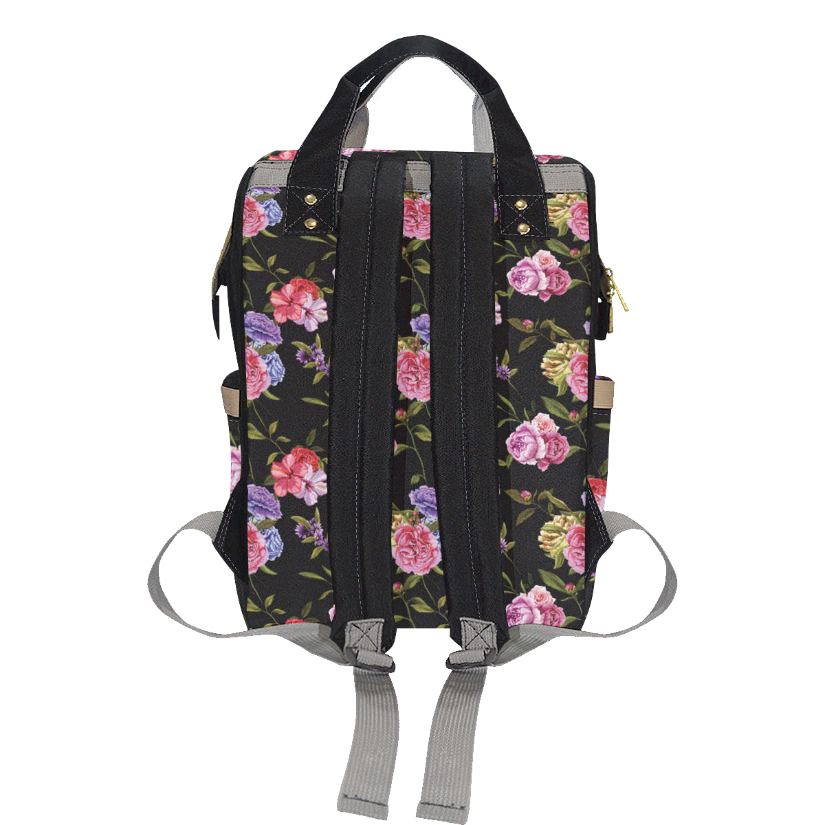 Carnations Pattern Print Design CN05 Diaper Bag Backpack