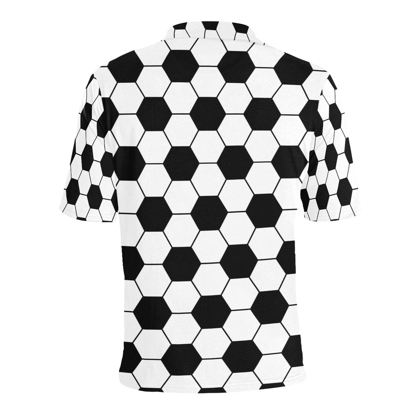 Soccer Ball Texture Print Design LKS303 Men Polo Shirt