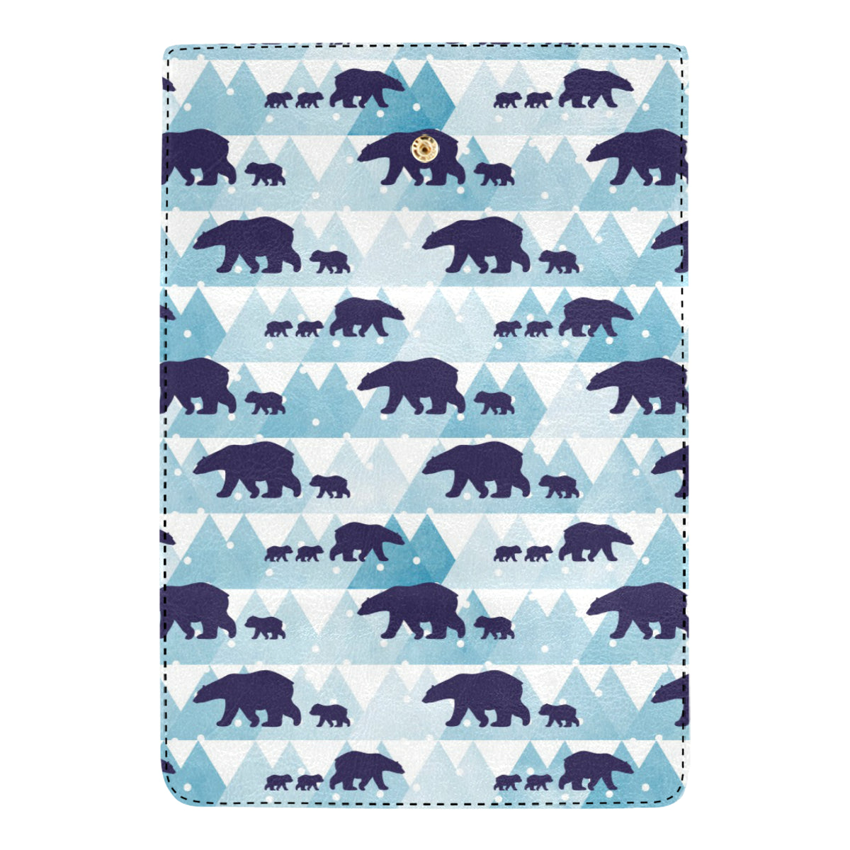 Bear Pattern Print Design BE01 Women's Trifold Wallet
