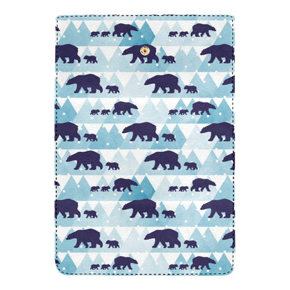 Bear Pattern Print Design BE01 Women's Trifold Wallet