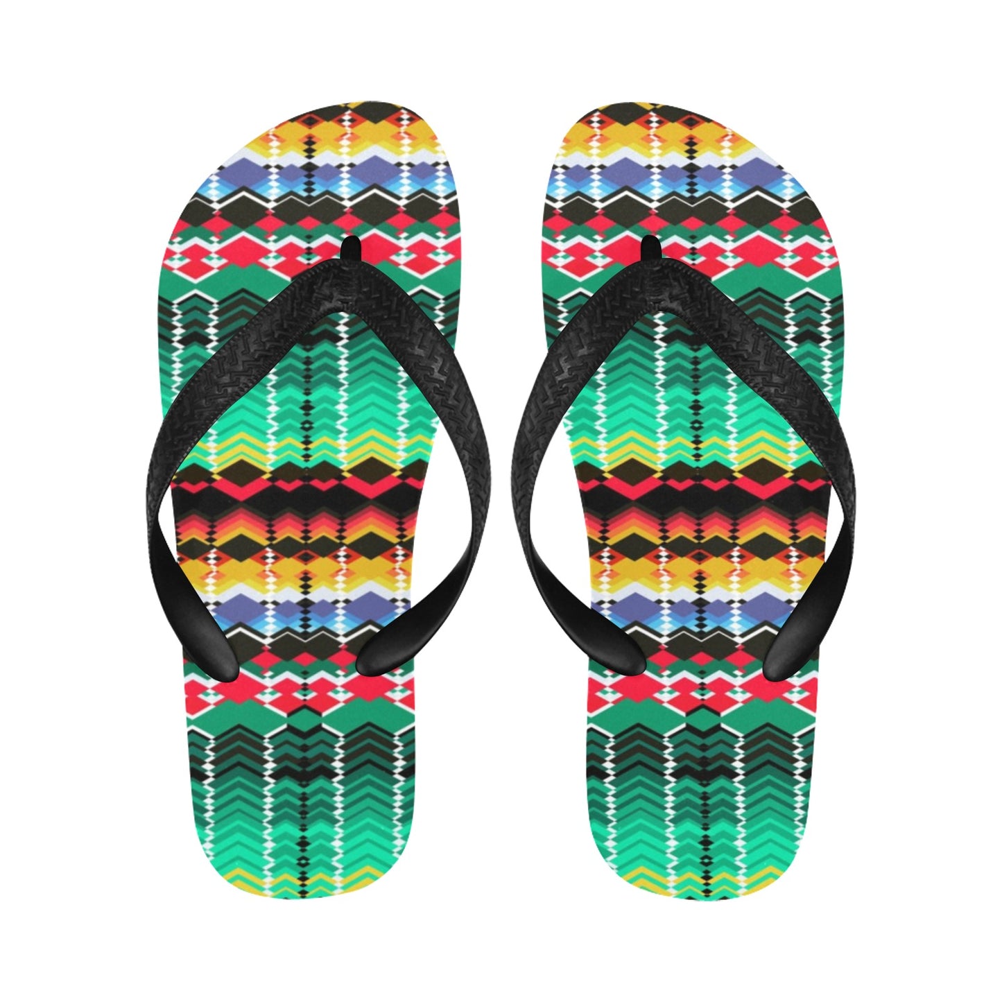 Serape Print Design LKS307 Flip Flops
