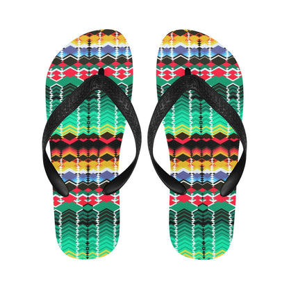 Serape Print Design LKS307 Flip Flops