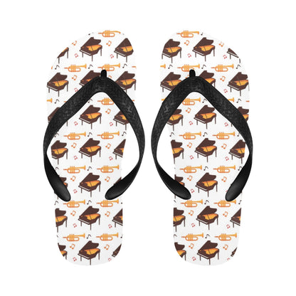 Piano Print Design LKS406 Flip Flops